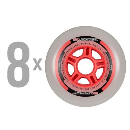 Powerslide - One 76mm/82a + Abec 5, 8mm Spacers (8 szt.)