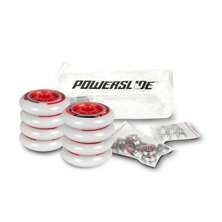 Powerslide - One 76mm/82a + Abec 5, 8mm Spacers (8 szt.)